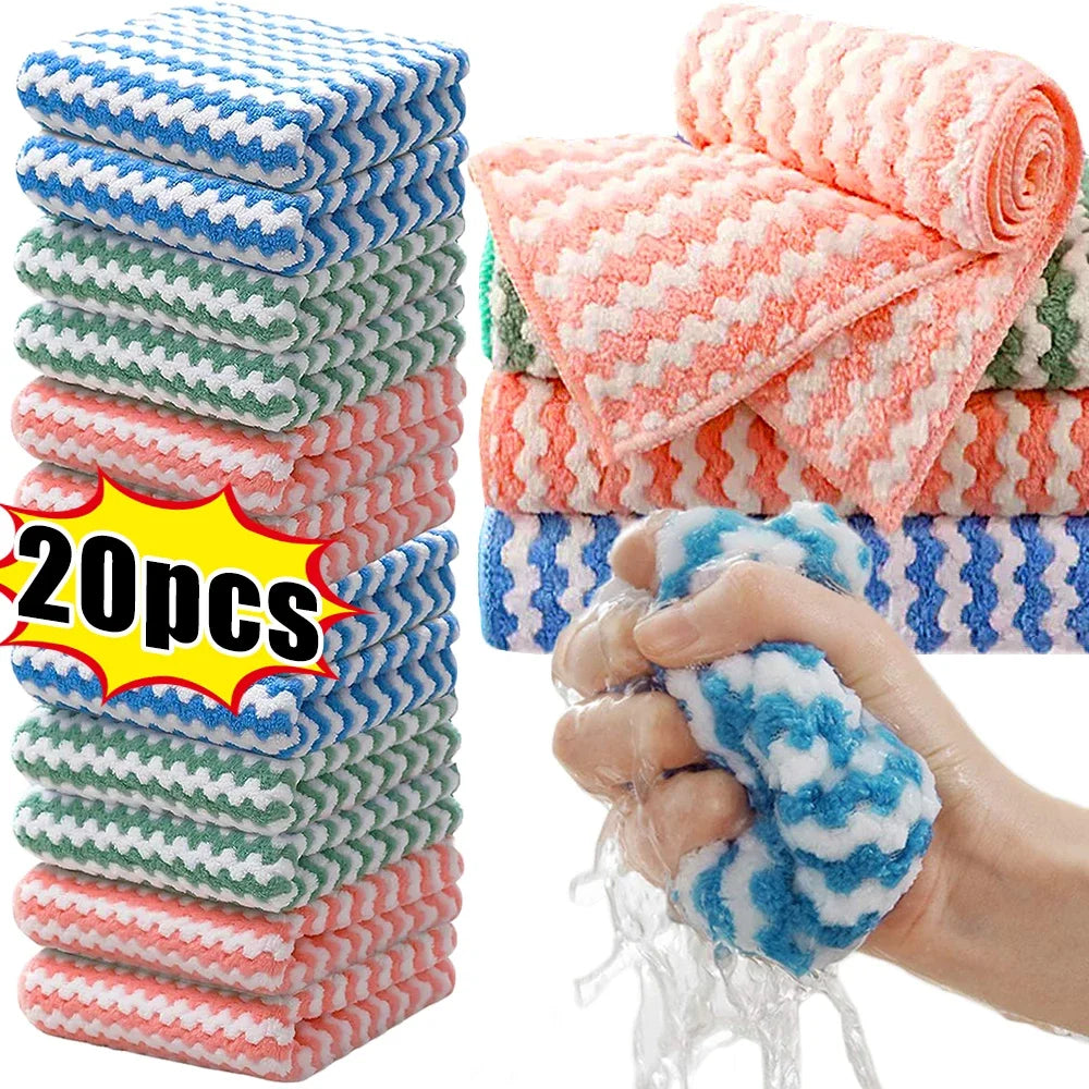 Kit Panos de Microfibra Mágicos Ultra Absorventes - Limpeza sem Riscos